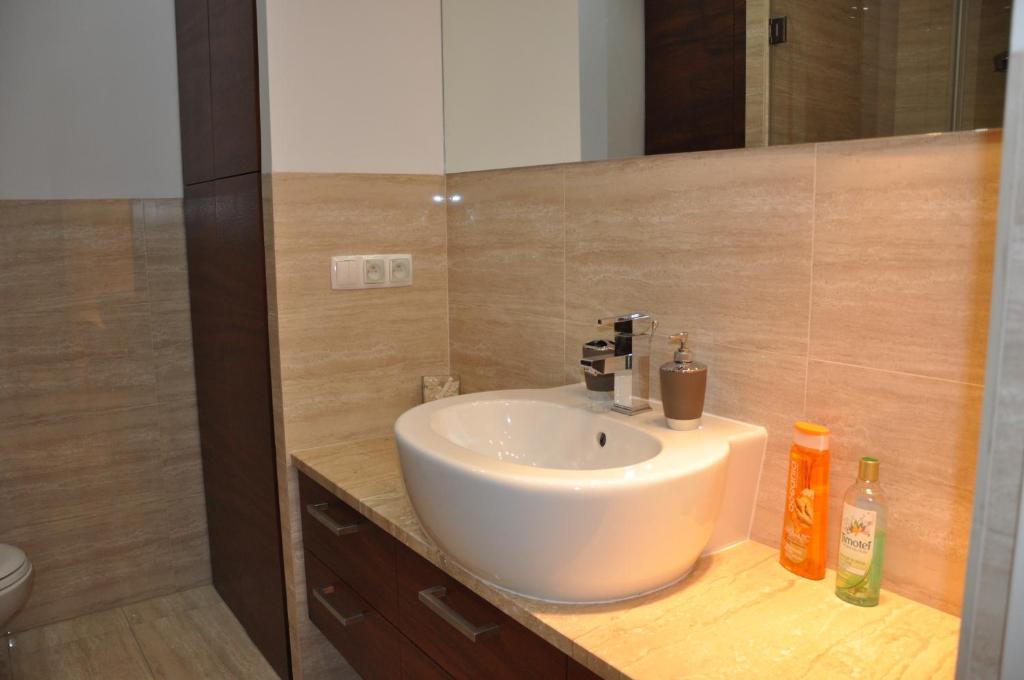 Kúpeľňa v ubytovaní Apartament Mokotow