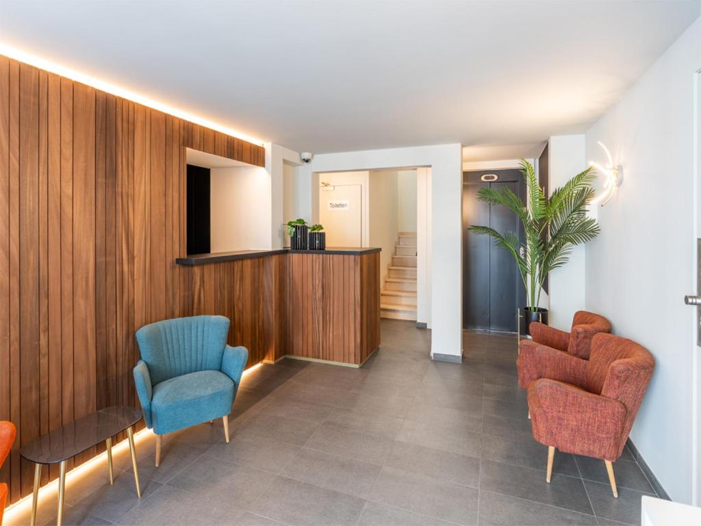 Kuchyň nebo kuchyňský kout v ubytování Lace Hotel