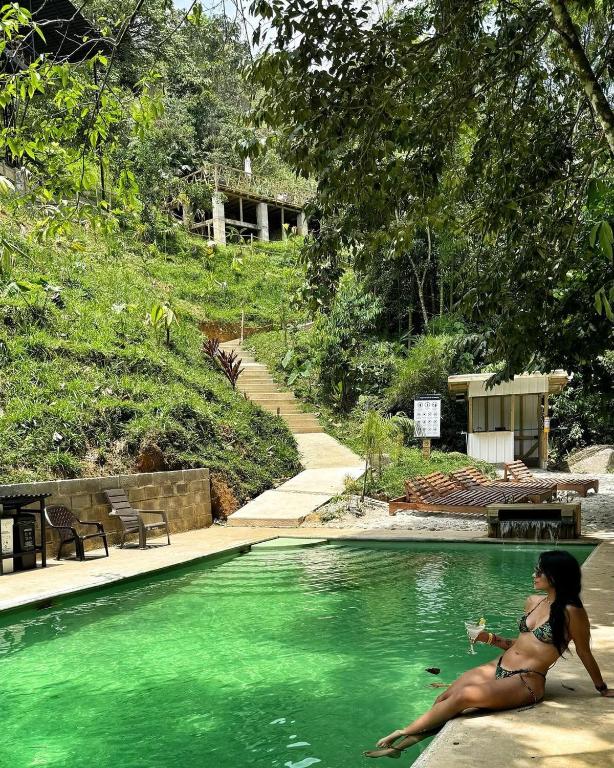 Bazén v ubytování EcoHotel Casa Maria Parda nebo v jeho okolí
