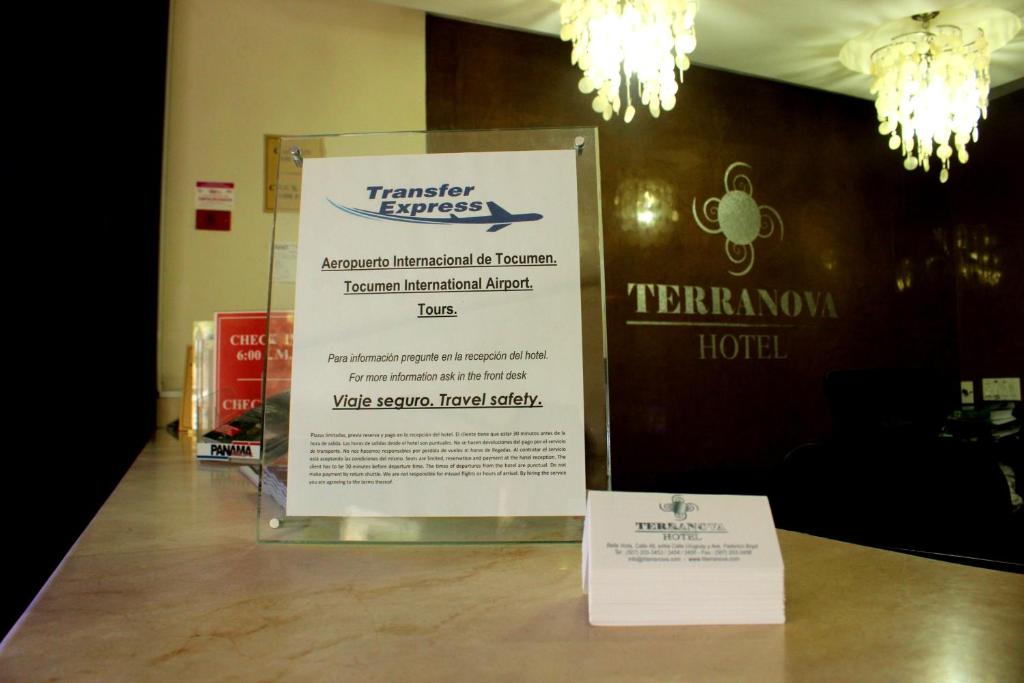 Certifikát, hodnocení, plakát nebo jiný dokument vystavený v ubytování Hotel Terranova