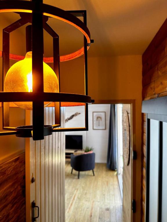 Kuchyň nebo kuchyňský kout v ubytování Bungalow L'hibiscus