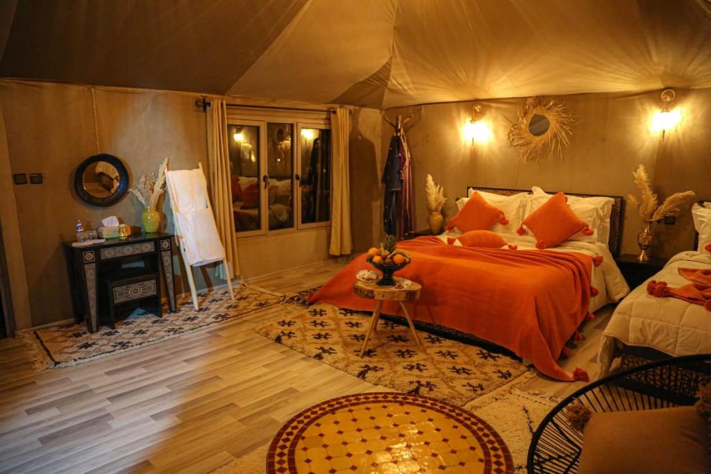 Postel nebo postele na pokoji v ubytování Luxury berber style