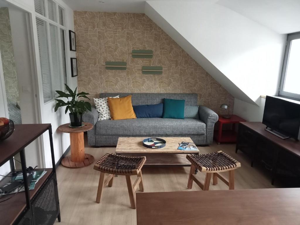 Posedenie v ubytovaní Les Appartements du 31 - Centre Ville - 3è étage - 35m2