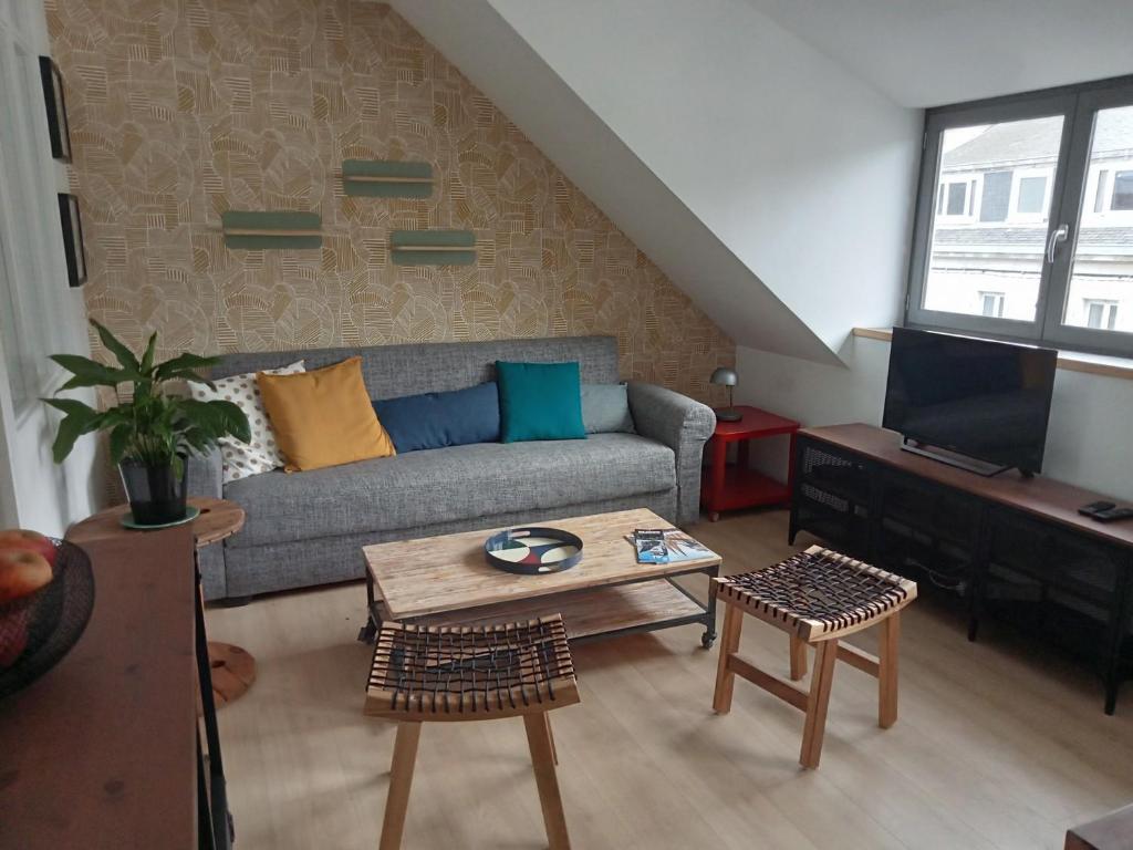Posedenie v ubytovaní Les Appartements du 31 - Centre Ville - 3è étage - 35m2