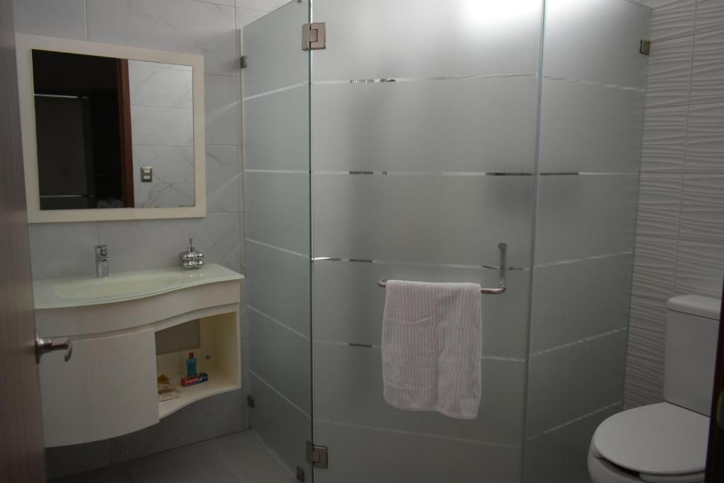Koupelna v ubytování Casa centro