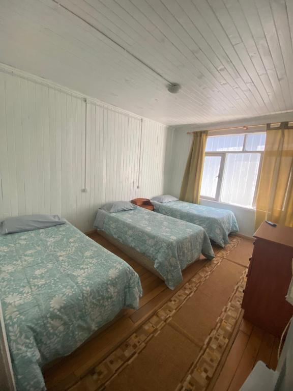 Voodi või voodid majutusasutuse HOSTAL VALDIVIA toas
