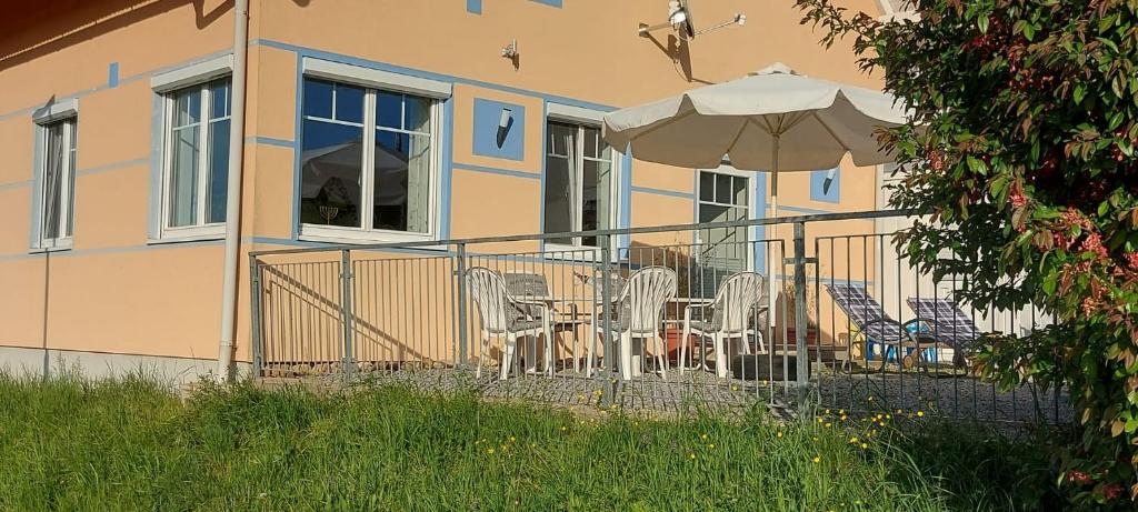 Vonkajšia záhrada v ubytovaní Ferienhaus Alegria
