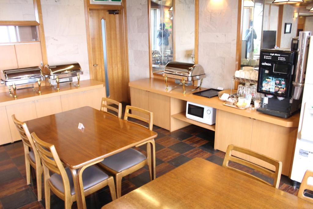 Kuchyň nebo kuchyňský kout v ubytování Hotel Shiosai