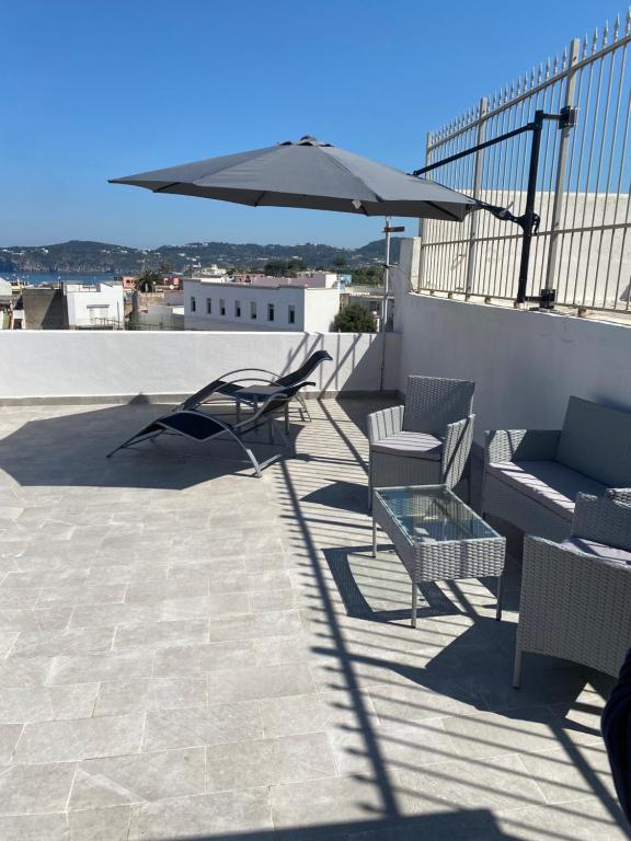 A balcony or terrace at La fortezza