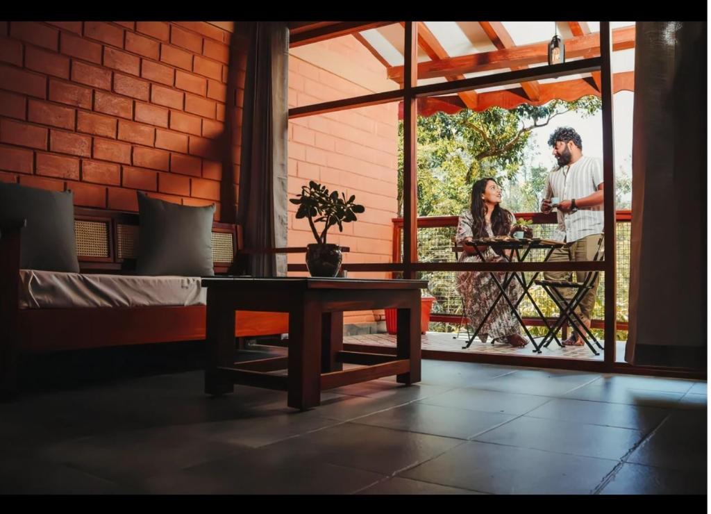 Balkón nebo terasa v ubytování Sereno Chikmagalur