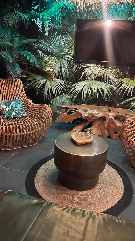 Zahrada ubytování La Terrasse Des Spas - Restaurant - Institut Massage