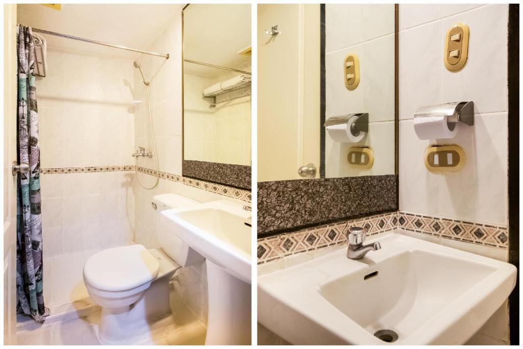 Koupelna v ubytování Palladium Suites Hotel