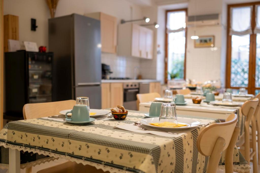 Kuchyň nebo kuchyňský kout v ubytování B&B Ponte Manin