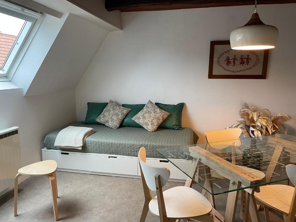 Posezení v ubytování Tiers Lieu 59 Grand Rue