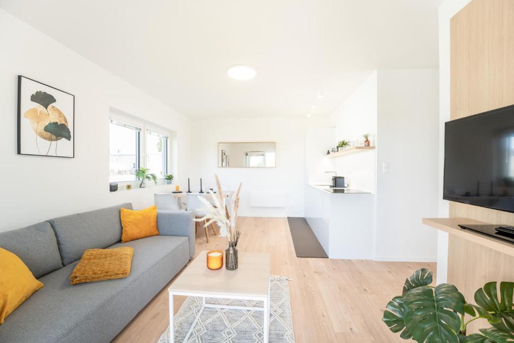 Kuchyň nebo kuchyňský kout v ubytování Appartements Thermen-Golfresort Pannonia