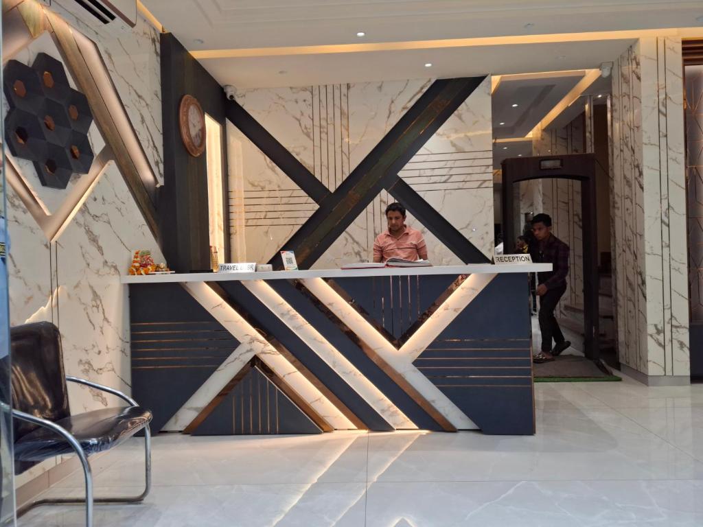 Vstupní hala nebo recepce v ubytování Hotel Golden Wings