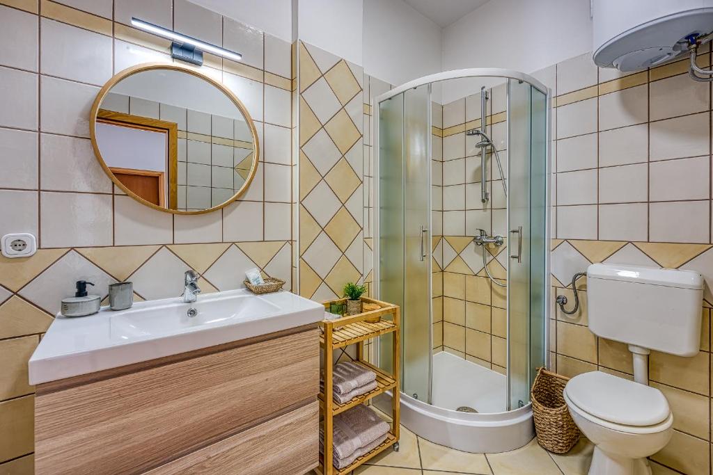 Koupelna v ubytování Casa Mareva