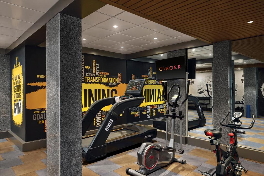 Fitness centrum a/nebo fitness zařízení v ubytování Ginger Ahmedabad Changodar