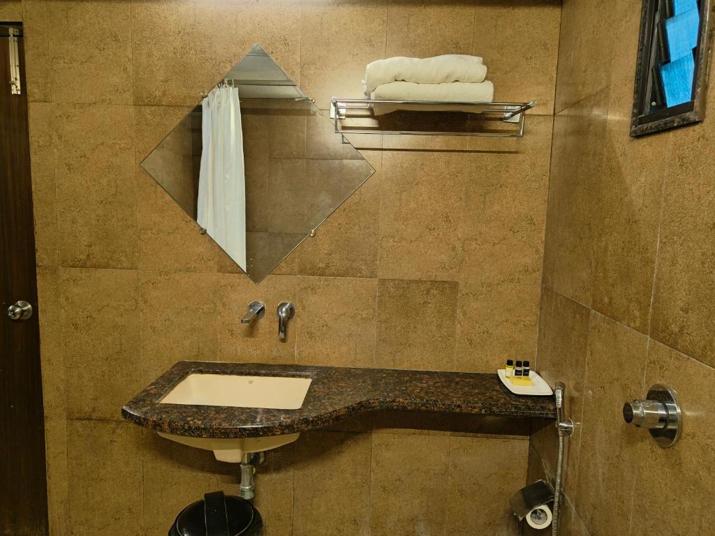 Koupelna v ubytování Hotel Heritage 2001, Nagpur