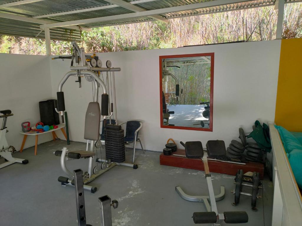 Fitness centrum a/nebo fitness zařízení v ubytování VinSan Glamping & Wellness Centre