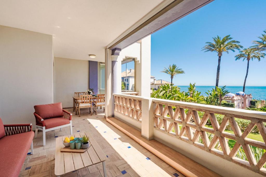 Μπαλκόνι ή βεράντα στο 32 Luxury apartment in Casares, Andalucia sea view