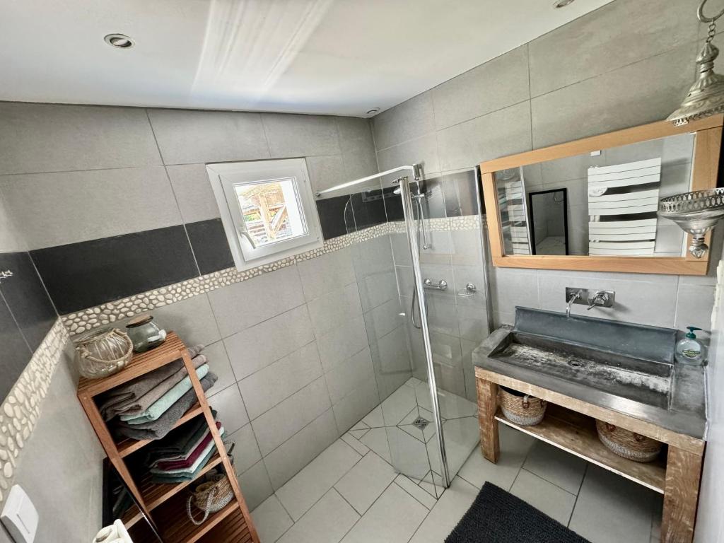 Kuchyň nebo kuchyňský kout v ubytování Gîte de la Valière