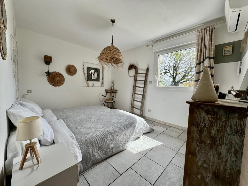 Postel nebo postele na pokoji v ubytování Gîte de la Valière