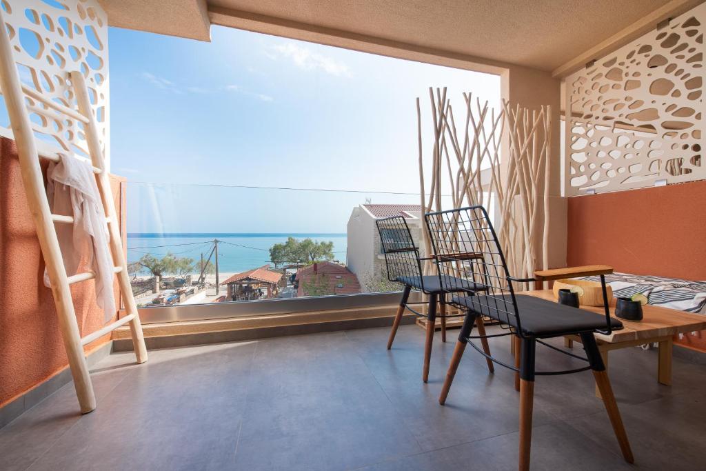 Nespecifikovaný výhled na moře nebo výhled na moře při pohledu z hotelu