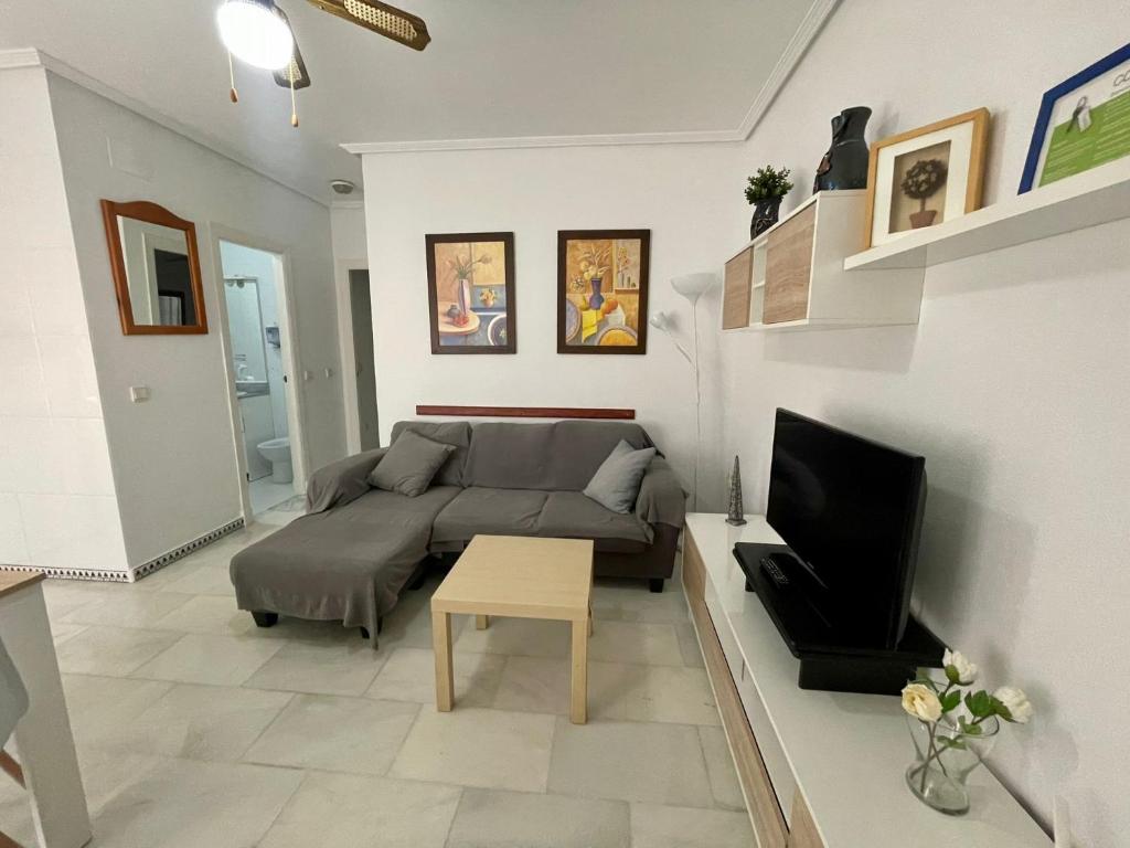 TV a/nebo společenská místnost v ubytování Apartamento Columela