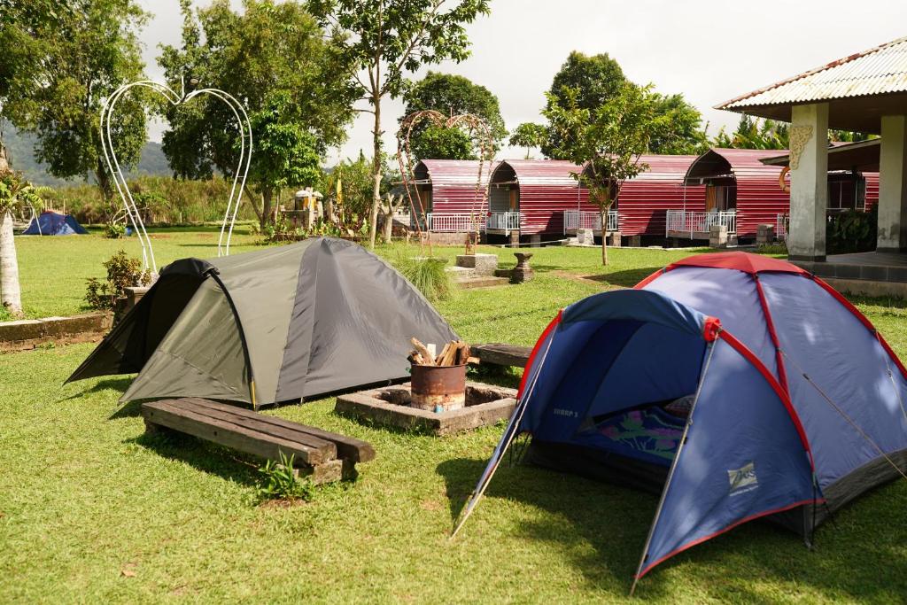 Zahrada ubytování Bali Strawberry Glamping and Camp Bedugul