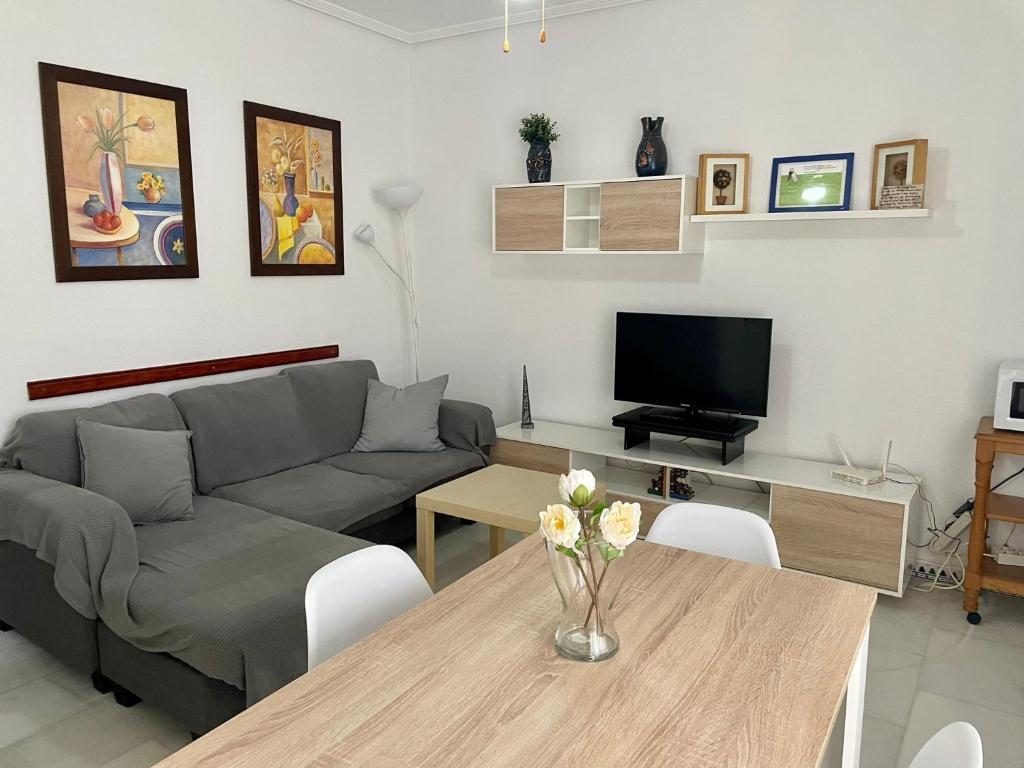 TV a/nebo společenská místnost v ubytování Apartamento Columela