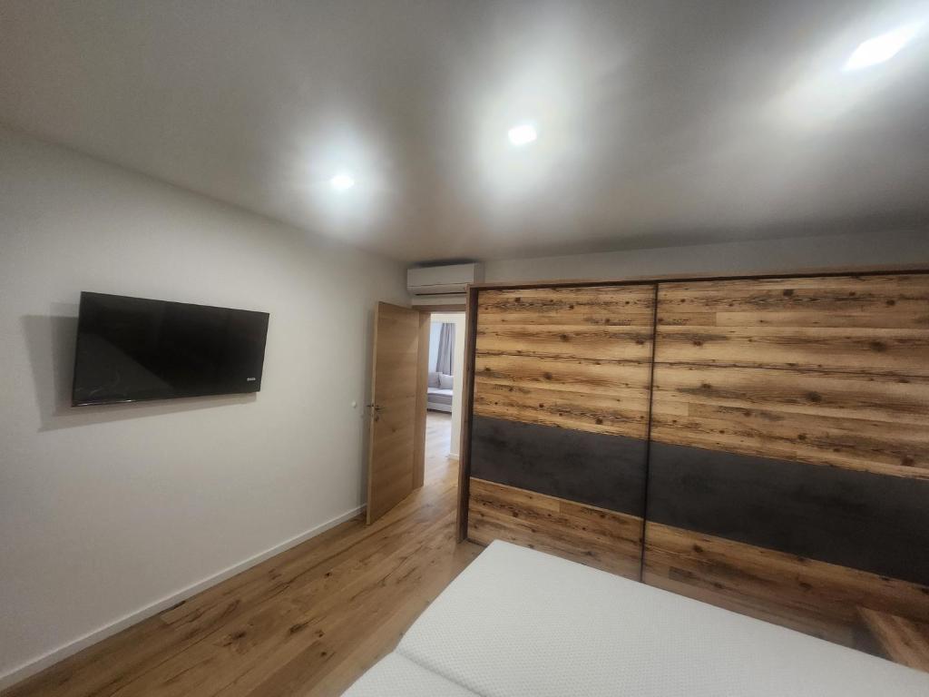 TV a/nebo společenská místnost v ubytování Apartmani Five