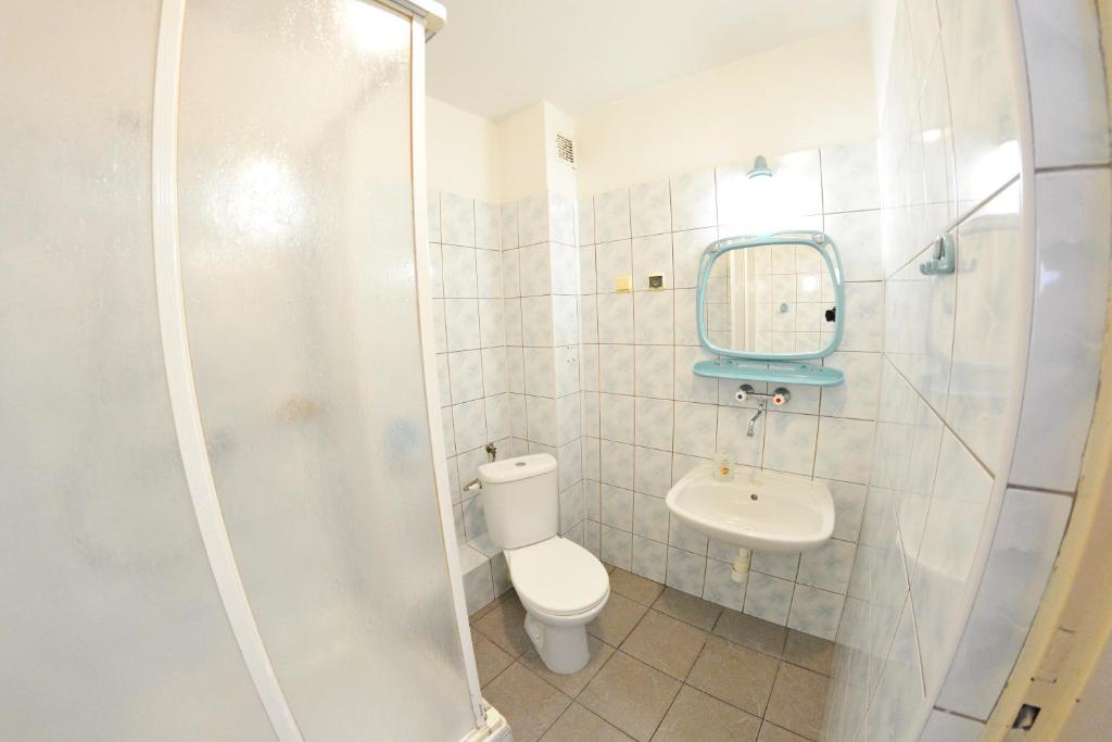 Koupelna v ubytování Twój Hostel Ruda Śląska