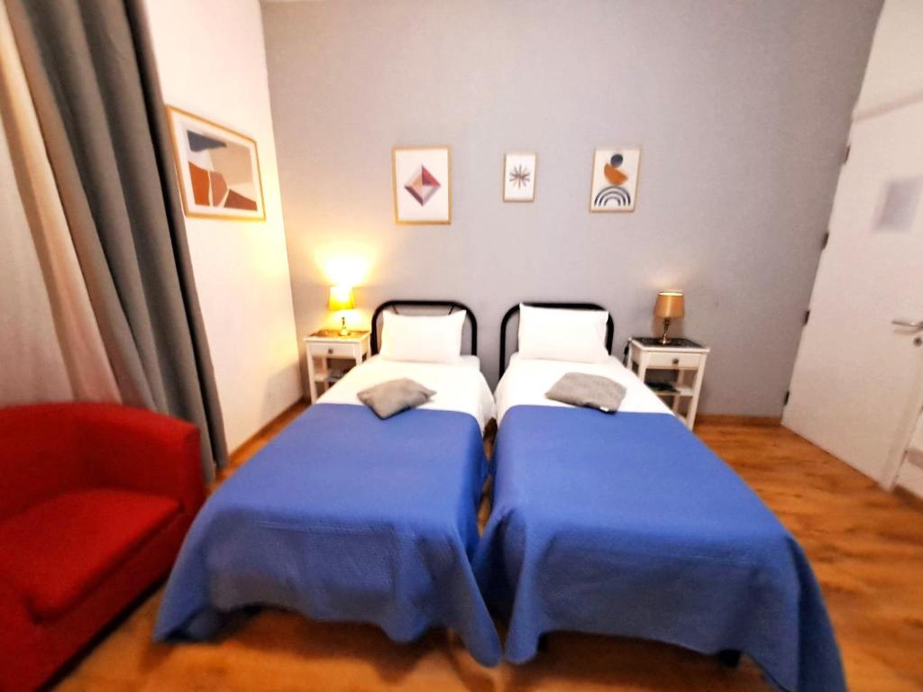 Postel nebo postele na pokoji v ubytování Rotas B