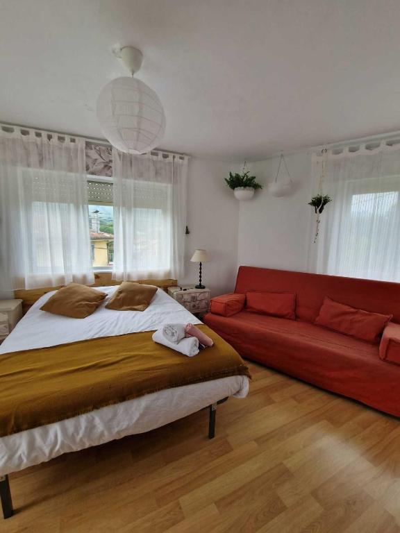 Postel nebo postele na pokoji v ubytování Vivienda Vacacional Villa Cobijero