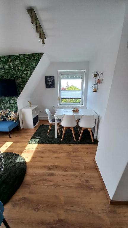 Posezení v ubytování Ferienwohnung Dschungel