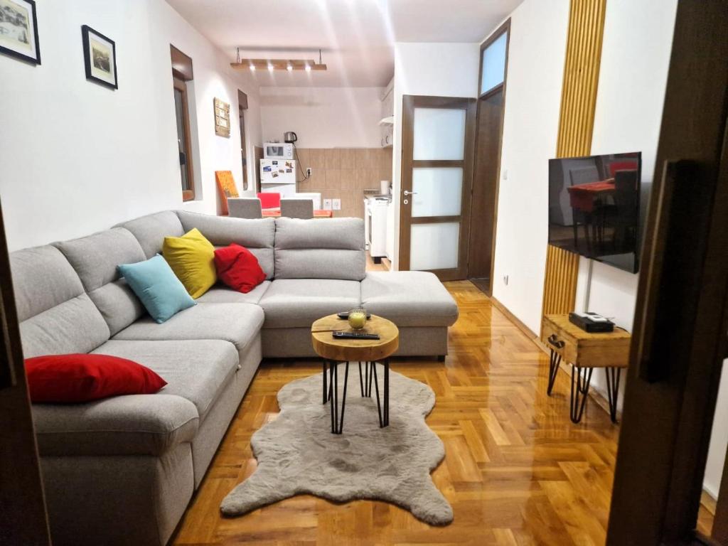 Posezení v ubytování Apartment Holiday