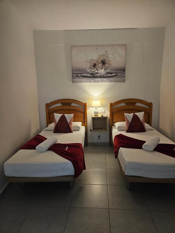 Cama o camas de una habitación en Casa Lemus