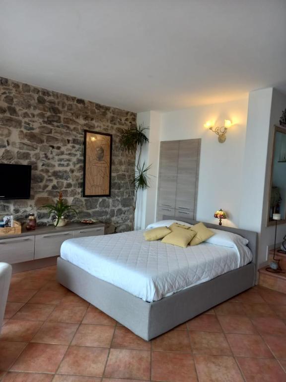 Postel nebo postele na pokoji v ubytování Romantic Home - Lake Como