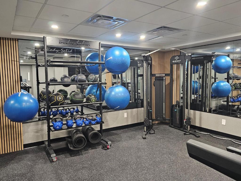Fitness centrum a/nebo fitness zařízení v ubytování Vittoria Hotel & Suites
