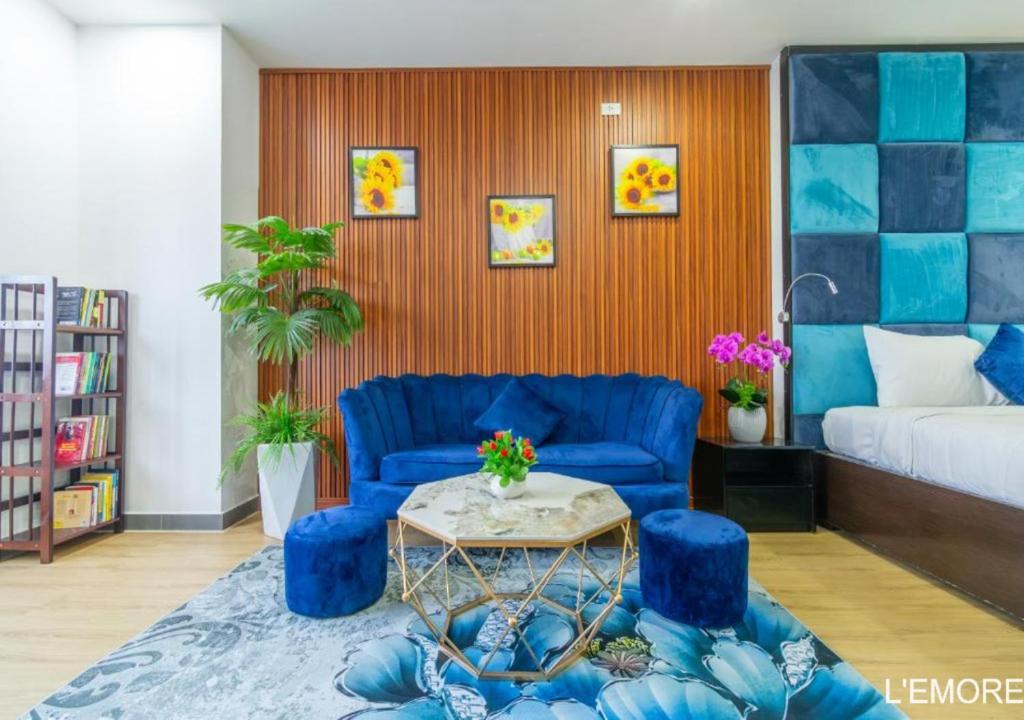Posezení v ubytování Lamore Hotel Đà Nẵng