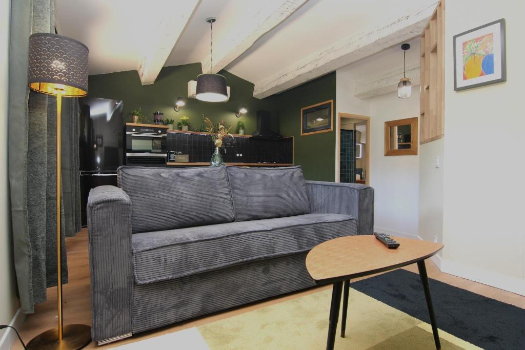 Ruang duduk di Appartement de 40m2 indépendant