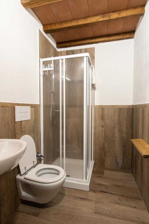 Koupelna v ubytování Borgo Gatteraia