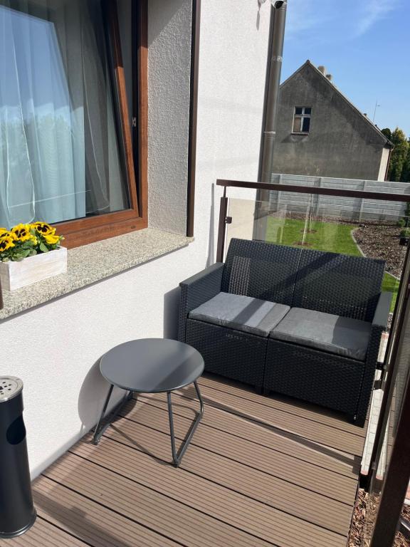 Balkón nebo terasa v ubytování Noclegi u Alicji- Apartamenty