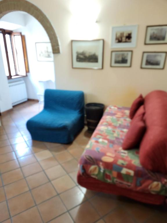Posezení v ubytování La Torre Nomipesciolini