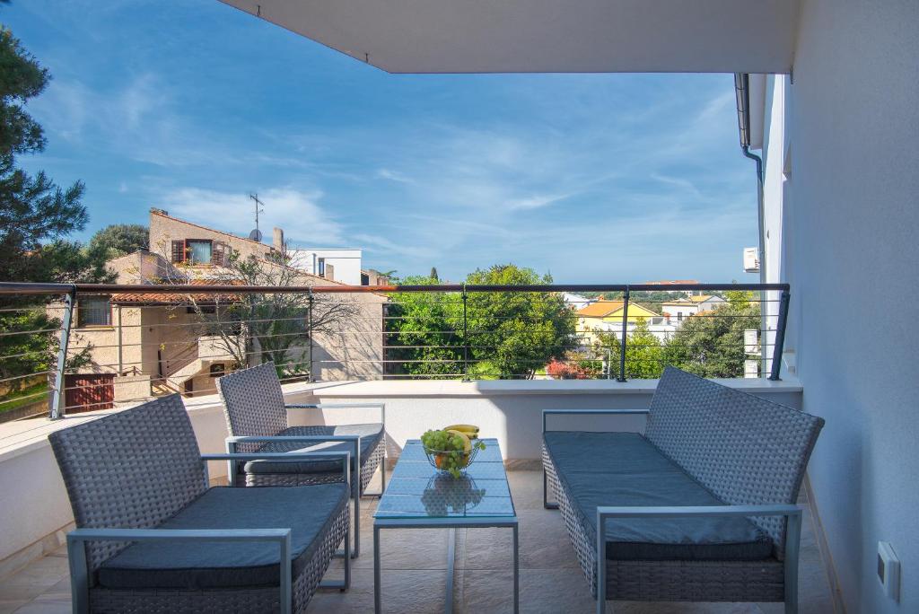 Balkón nebo terasa v ubytování Apartment Klara