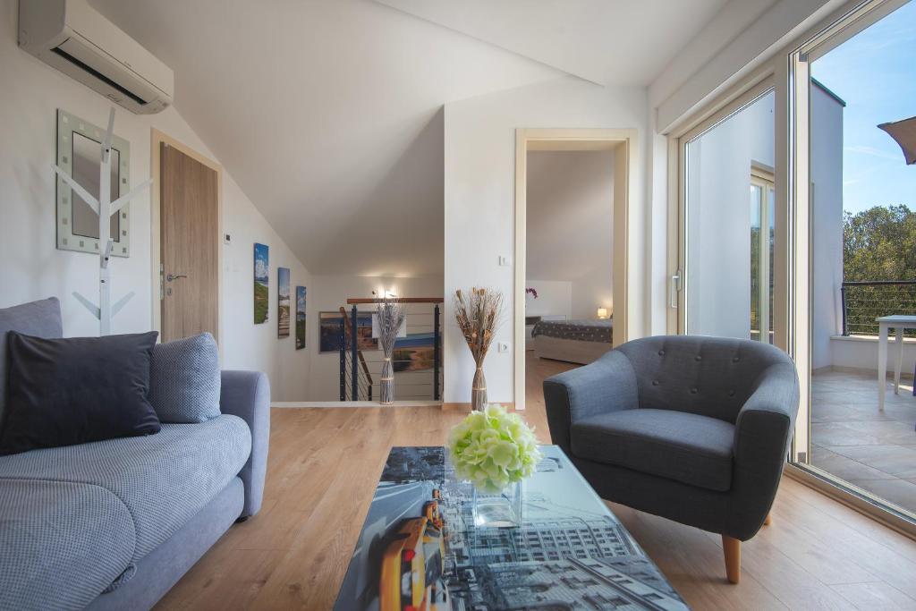 Posezení v ubytování Apartment Klara