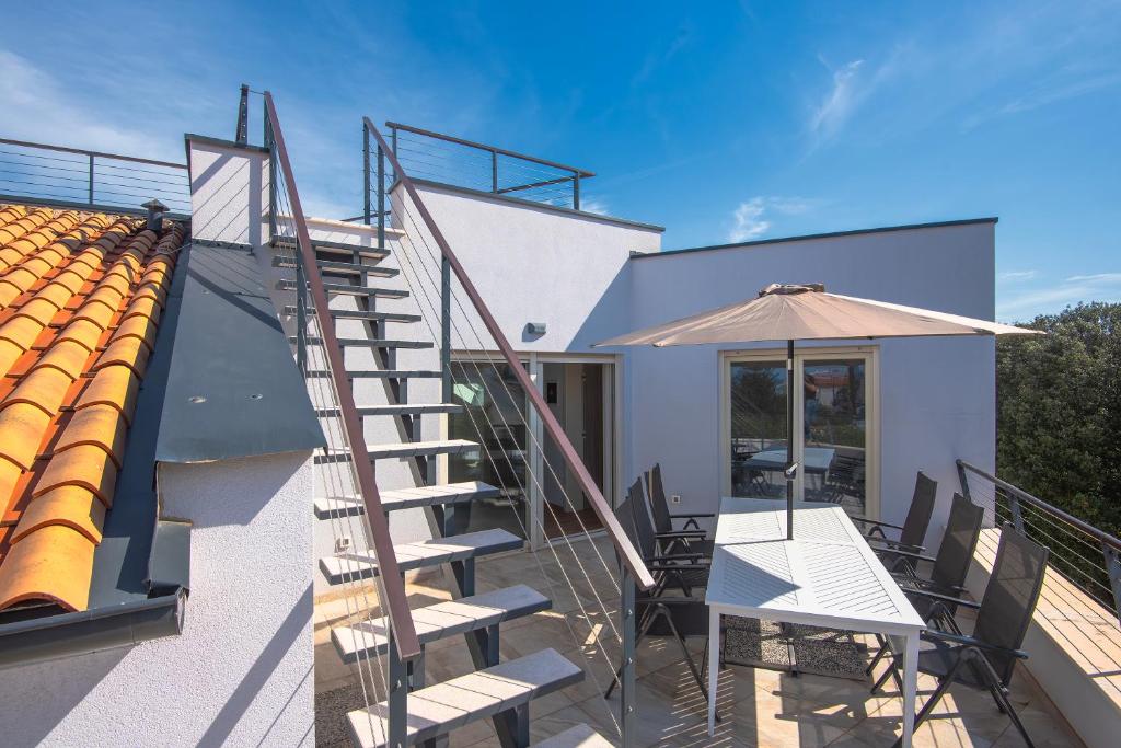 Balkón nebo terasa v ubytování Apartment Klara