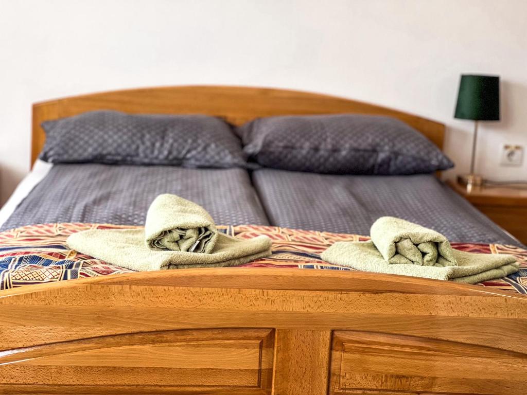 Postel nebo postele na pokoji v ubytování Casa Forrás