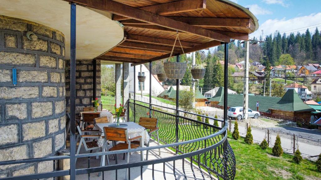 Balkón nebo terasa v ubytování Casa Forrás